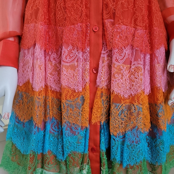 Valentino Rainbow Lace Dress β€οΈ - Picture 7 of 14